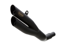 Hurric Pro 2 RVS Black Slip-on Double Exit EInddemper met E-keur Kawasaki Z 800 E 2013 > 2016