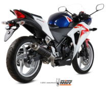 Mivv GP RVS Black Slip-on Einddemper met E-keur Honda CBR 250 R 2011 > 2014
