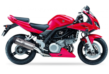 IXIL Hexoval Xtrem Evolution RVS Einddemper Set met E-keur Suzuki SV 1000 2003 2006