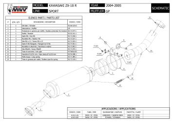 Mivv GP Carbon Slip-on Einddemper met E-keur Kawasaki ZX-10 R / RR / SE 2004 > 2005