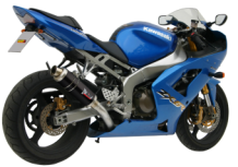 Mivv GP RVS Black Slip-on Einddemper met E-keur Kawasaki ZX-6 R 636 2003 > 2004