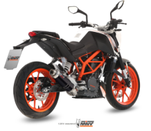 Mivv GP RVS Black Volledig Uitlaatsysteem met E-keur KTM 390 Duke 2013 > 2016