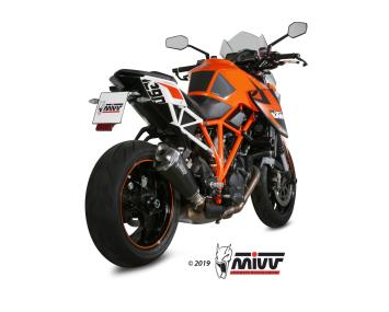 Mivv Delta Race RVS Black Einddemper met E-keur KTM 1290 Superduke 2014 > 2019