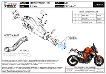 Mivv Delta Race RVS Einddemper met E-keur KTM 1290 Superduke 2014 > 2019