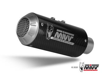 Mivv MK3 Carbon Einddemper zonder E-keur KTM 125 Duke 2017 > 2020