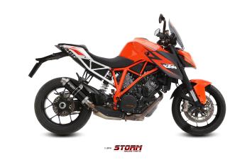 Storm By Mivv GP RVS Black Slip-On Einddemper Met E-keur KTM 1290 SUPERDUKE 2014 - 2019