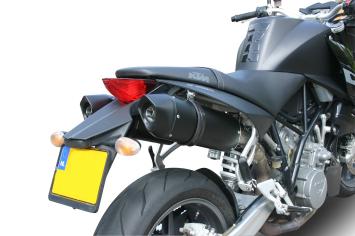 GPR Furore Nero Dubbele Slip-on Einddemper Set met E-keur KTM Superduke 990 - R ( LC8) 2004 - 2012