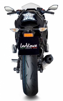 Leovince LV One Evo RVS Compleet 2in1 Uitlaatsysteem met Euro4 Keuring incl. Katalysator Kawasaki Ninja 650 2017 > 2020