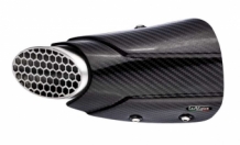 Leovince RVS Slip-on Exhaust Tip incl. Carbon Heatshield Yamaha Tracer 900 / GT 2015 > 2020