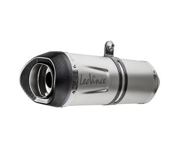 Leovince LV One Evo RVS Volledig Uitlaatsysteem met E-keur incl. Katalysator Kawasaki  Z650 2021 - 2025
