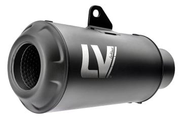 Leovince LV-10 RVS Full Black Einddemper zonder E-keur Husqvarna Svartpilen 125 2021 - 2023