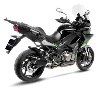 Leovince LV-14 R Black Edition RVS Slip-on Einddemper met E-keur Kawasaki Versys 1000 2019 - 2024