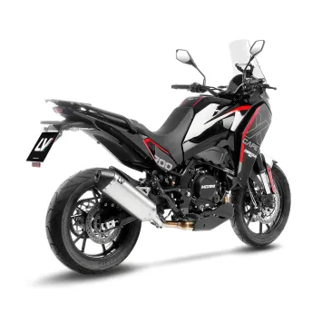 Leovince LV-14 RVS Einddemper met E-keur Moto Morini X-Cape 700 2025 - 2026
