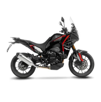 Leovince LV-14 RVS Einddemper met E-keur Moto Morini X-Cape 700 2025 - 2026