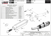Mivv Suono RVS Slip-on Einddemper met E-keur BMW R 1200 GS / Adventure 2004 > 2007