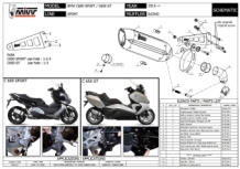 Mivv Suono RVS Black Slip-on Einddemper met E-keur BMW C 650 GT 2012 > 2015