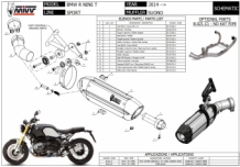 Mivv Suono RVS Black Slip-on Einddemper met E-keur BMW R NINE T 2014 > 2020