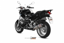 Mivv Oval Titanium met Carbon Endcap Einddemper met E-keur BMW R1200R 2011 > 2014