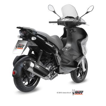 Mivv Urban RVS Volledig Uitlaatsysteem met E-keur Aprilia SR MAX 300 2012 > 2016
