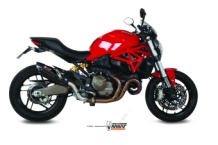 Mivv Suono RVS Black Slip-on Einddemper met E-keur Ducati Monster 821 2014 > 2017