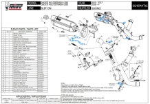 Mivv Suono RVS Black Slip-on Einddemper zonder E-keur incl. Decat Pipe Ducati Multistrada 1200 2015 > 2017
