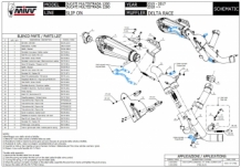 Mivv Delta Race RVS Slip-on Einddemper zonder E-keur Ducati Multistrada 1200 2015 > 2017