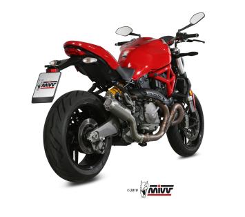 Mivv MK3 RVS Einddemper zonder E-keur Ducati Monster 821 2018 > 2020