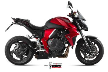 Mivv Double Gun RVS Black Slip-on Einddemper met E-keur Honda CB 1000 R 2008 > 2017