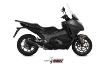 Mivv Suono RVS Black Slip-on Einddemper met E-keur Honda Integra 750 2016 > 2020