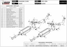 Mivv Suono RVS 2x Slip-on Einddemper (L+R) met E-keur Kawasaki Z 1000 2003 > 2006