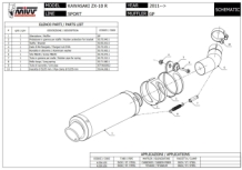 Mivv GP Carbon Slip-on Einddemper met E-keur Kawasaki ZX-10 R 2011 > 2015