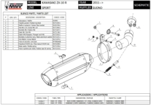 Mivv Suono RVS Black Slip-on Einddemper met E-keur Kawasaki ZX-10 R 2011 > 2015