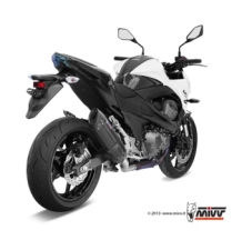 Mivv Suono RVS Black Slip-on Einddemper met E-keur Kawasaki Z 800 E 2013 > 2016
