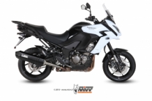 Mivv Speed Edge RVS Black Slip-on Einddemper met E-keur Kawasaki Versys 1000 2015 > 2018
