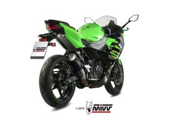 Mivv MK3 Carbon Einddemper zonder E-keur Kawasaki Ninja 400 2018 > 2023