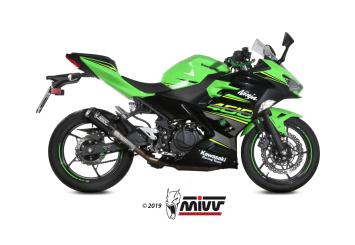Mivv MK3 Carbon Einddemper zonder E-keur Kawasaki Ninja 400 2018 > 2023
