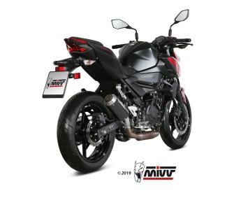 Mivv MK3 Carbon Einddemper zonder E-keur Kawasaki Z400 2019 > 2023
