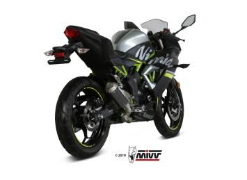 Mivv MK3 Carbon Einddemper zonder E-keur Kawasaki Ninja 125 2019 > 2024
