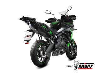 Mivv Delta Race RVS Black Volledig Uitlaatsysteem met E-keur incl. katalysator Kawasaki Versys 650 2024 - 2026