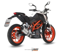 Mivv Suono RVS Volledig Uitlaatsysteem met E-keur KTM 390 Duke 2013 > 2016