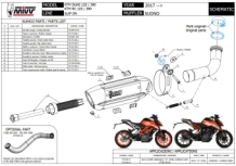 Mivv Suono RVS Slip-on Einddemper met E-keur KTM 390 Duke 2017 > 2020