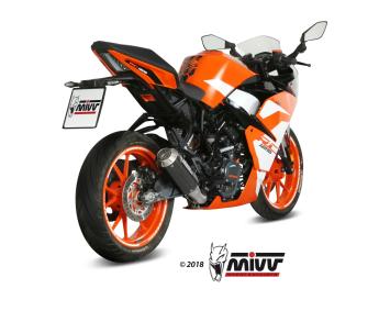 Mivv MK3 Carbon Einddemper zonder E-keur KTM RC 125 2017 > 2020