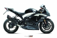 Mivv Suono RVS Black Slip-on dubbele EInddemper (L+R) met E-keur Suzuki GSX-R 1000 2009 > 2011