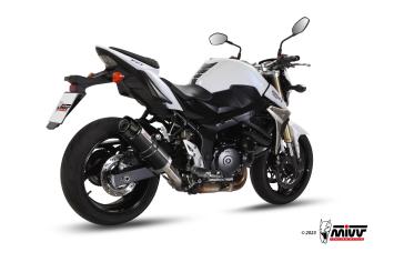 Mivv GP Carbon Endcap RVS Black Slip-on Einddemper met E-keur Suzuki GSR 750 2011 > 2016