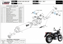 Mivv GP Carbon Slip-on Einddemper zonder E-keur Suzuki VAN VAN 200 2016 > 2017