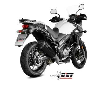Mivv Speed Edge RVS Black Volledig Uitlaatsysteem met E-keur Suzuki DL V-Strom 650 / XT 2017 > 2024