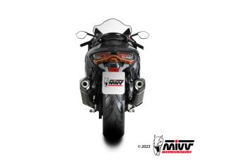Mivv Speed Edge Titanium Black EInddemper Paar (L+R) met E-keur Suzuki GSX-R 1300 Hayabusa 2025 -2026