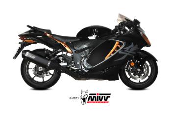 Mivv Speed Edge Titanium Black EInddemper Paar (L+R) met E-keur Suzuki GSX-R 1300 Hayabusa 2025 -2026