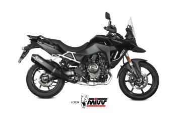 Mivv Speed Edge RVS Black Einddemper met E-keur Suzuki V-Strom 800 SE / DE 2023 - 2026