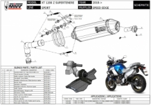 Mivv Speed Edge RVS Slip-on Einddemper met E-keur Yamaha XT 1200 Z Supertenere 2010 > 2020